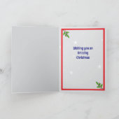 Christmas Unicorn Folded Greeting Card Karte (Innenseite)