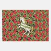 Christmas Unicorn Geschenkpapier Set (Vorderseite 3)