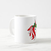 Christmas Unicorn Kaffeetasse (Vorderseite Links)