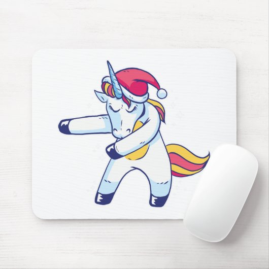 Christmas Unicorn Mousepad (Mit Mouse)