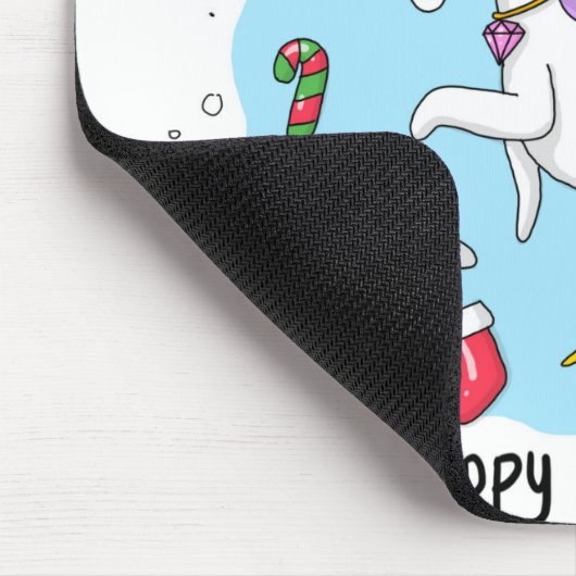 Christmas Unicorn Mousepad (Ecke)
