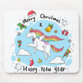 Christmas Unicorn Mousepad (Vorne)