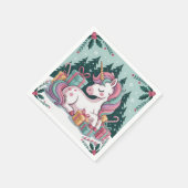 Christmas Unicorn Napkins Serviette (Ecke)