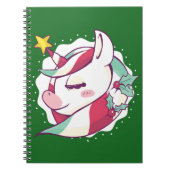 Christmas Unicorn Notizblock (Vorderseite)