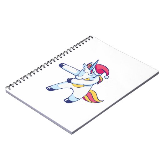 Christmas Unicorn Notizblock (Linke Seite)