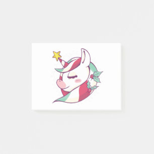 Christmas Unicorn Post-it Klebezettel