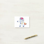 Christmas Unicorn Post-it Klebezettel (Auf Schreibtisch)