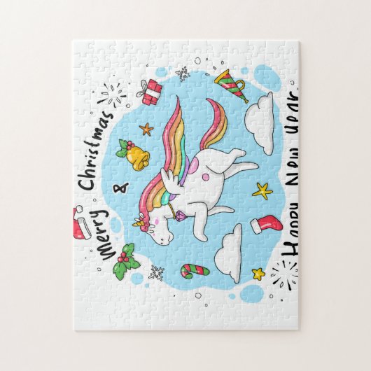 Christmas Unicorn Puzzle (Vertikal)