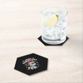 Christmas Unicorn Santa Hat T-Shirt (1) Untersetzer (Vor Ort)