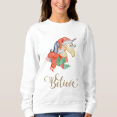 Christmas Unicorn Sweatshirt (Vorderseite)