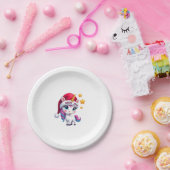 Christmas Unicorn T-Shirt (3) Pappteller (Party)