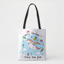 Christmas Unicorn Tasche