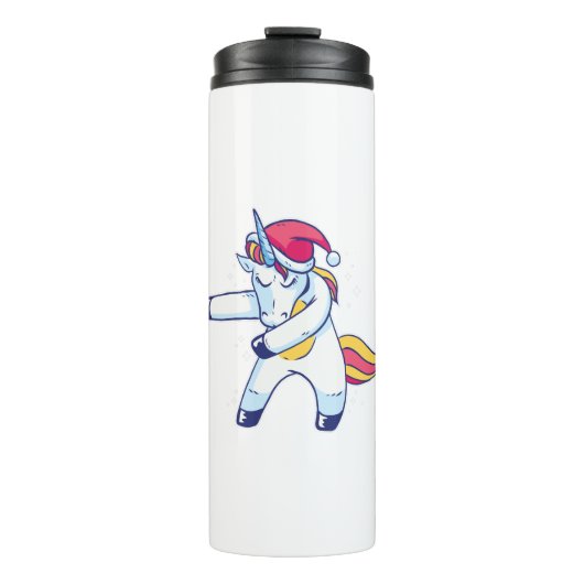 Christmas Unicorn Thermosbecher (Vorderseite)