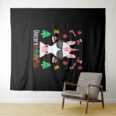 Christmas Unicorn Wandteppich (Beispiel (Horizontal))
