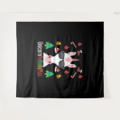 Christmas Unicorn Wandteppich (Vorderseite (Horizontal))