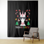 Christmas Unicorn Wandteppich (Beispiel)