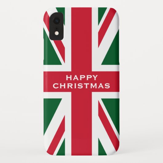 Christmas Union Jack Case-Mate iPhone Hülle (Rückseite)