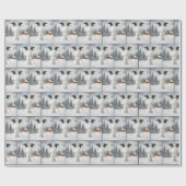 Christmas Upside Down Snowman Geschenkpapier (Flach)