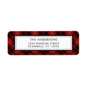 Christmas | Urlaub Karierte Rücksendeadresse (Vorne)