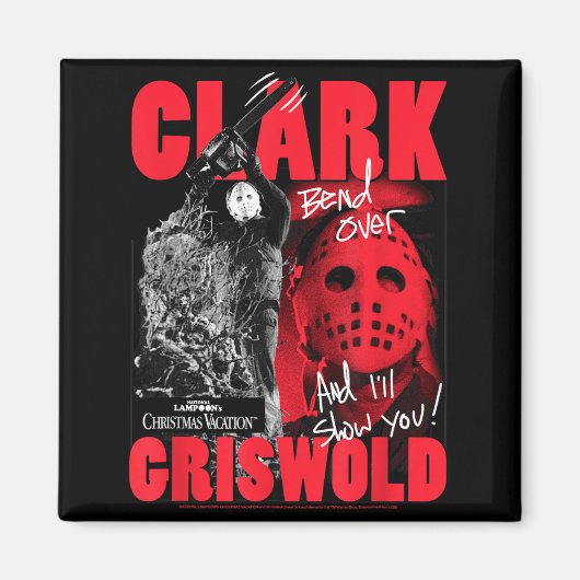 Christmas Vacation Clark Griswold Hockey Mask Holi Magnet (Vorne)