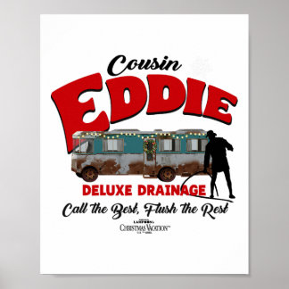 Christmas Vacation Cousin Eddie Deluxe Drainage  Poster