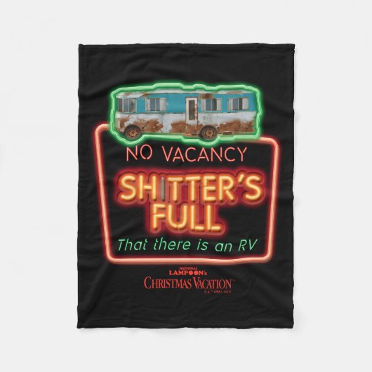 Christmas Vacation Ters Full Neon Sign Fleecedecke (Vorderseite)