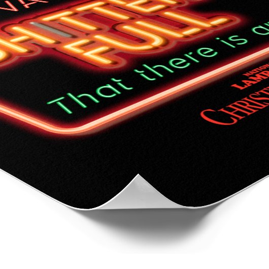 Christmas Vacation Ters Full Neon Sign Poster (Ecke)