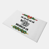 Christmas Valhalla Throw Pillow Fußmatte (Schrägansicht)