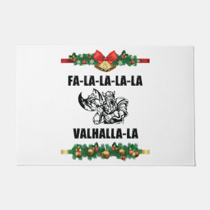 Christmas Valhalla Throw Pillow Fußmatte