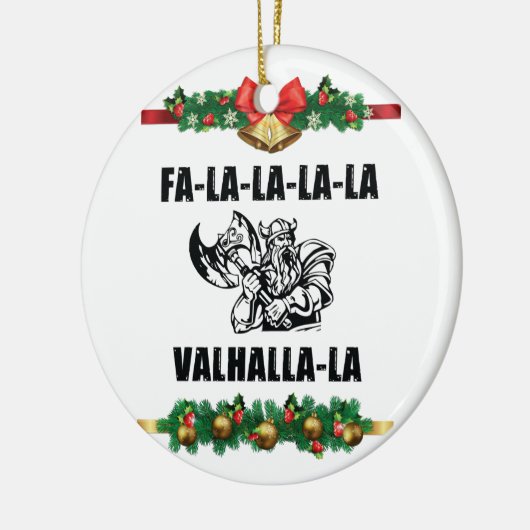 Christmas Valhalla Throw Pillow Keramik Ornament (Links)