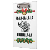Christmas Valhalla Throw Pillow Klemmbrett (Links)
