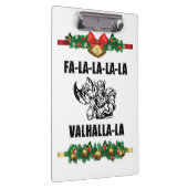 Christmas Valhalla Throw Pillow Klemmbrett (Rechts)