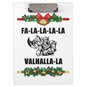 Christmas Valhalla Throw Pillow Klemmbrett