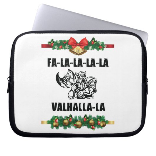 Christmas Valhalla Throw Pillow Laptopschutzhülle (Vorderseite)