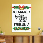 Christmas Valhalla Throw Pillow Leinwanddruck (Insitu (Wohnzimmer))