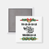 Christmas Valhalla Throw Pillow Magnet (Vorderseite/Rückseite)