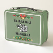 Christmas Valhalla Throw Pillow Metall Brotdose (Rückseite)