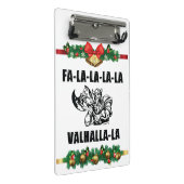 Christmas Valhalla Throw Pillow Mini Klemmbrett (Schrägansicht)