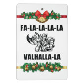 Christmas Valhalla Throw Pillow Mini Klemmbrett (Rückseite)