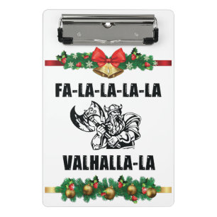 Christmas Valhalla Throw Pillow Mini Klemmbrett