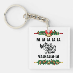 Christmas Valhalla Throw Pillow Schlüsselanhänger
