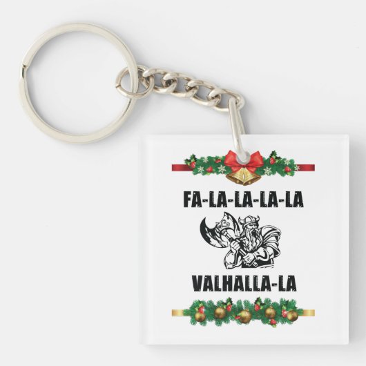 Christmas Valhalla Throw Pillow Schlüsselanhänger (Vorderseite)