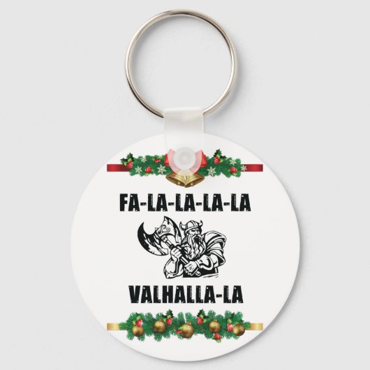 Christmas Valhalla Throw Pillow Schlüsselanhänger (Vorderseite)