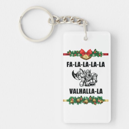 Christmas Valhalla Throw Pillow Schlüsselanhänger (Vorderseite)