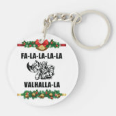 Christmas Valhalla Throw Pillow Schlüsselanhänger (Rückseite)