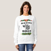 Christmas Valhalla Throw Pillow Sweatshirt (Vorne ganz)