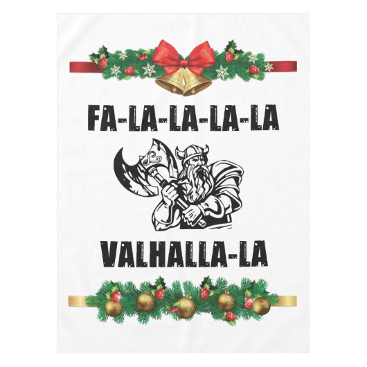 Christmas Valhalla Throw Pillow Tischdecke (Vorderseite)