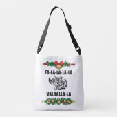 Christmas Valhalla Throw Pillow Tragetaschen Mit Langen Trägern (Rückseite)