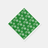 Christmas Vector Patter auf Green Serviette (Ecke)