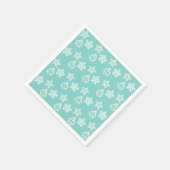 Christmas Vector Patter auf Light Blue Serviette (Ecke)
